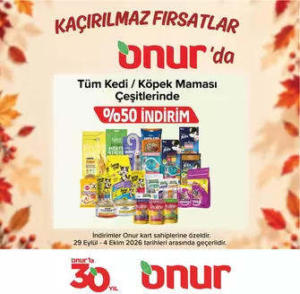 Onur Market kataloğu | Güncel fırsatlar ve teklifler | 2026-09-29T00:00:00.000Z - 2026-10-04T00:00:00.000Z
