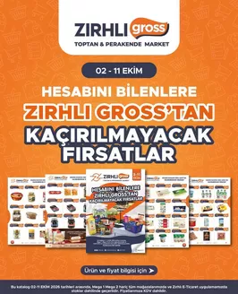 Zırhlı Toptan market kataloğu | Tüm müşteriler için en iyi fırsatlar | 2026-10-02T00:00:00.000Z - 2026-10-11T00:00:00.000Z