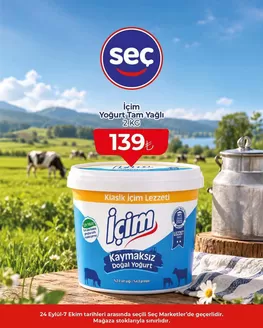 Seç Market kataloğu | Güncel özel kampanyalar | 2026-09-24T00:00:00.000Z - 2026-10-07T00:00:00.000Z
