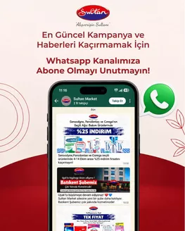 Sultan Market kataloğu | Sizin için en iyi fırsatlarımız | 2026-10-04T00:00:00.000Z - 2026-10-14T00:00:00.000Z