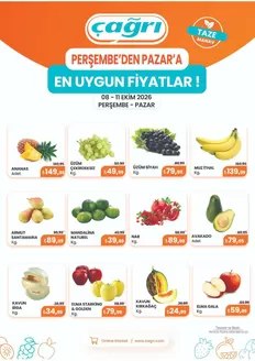 Çağrı Market kataloğu | Güncel özel kampanyalar | 2026-10-08T00:00:00.000Z - 2026-10-11T00:00:00.000Z