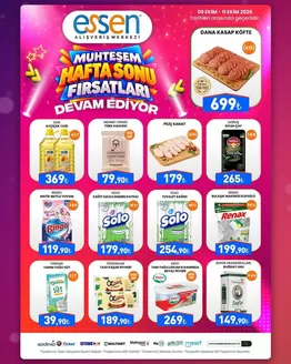 Essen AVM kataloğu | Güncel özel kampanyalar | 2026-10-09T00:00:00.000Z - 2026-10-11T00:00:00.000Z
