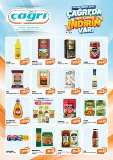 Çağrı Market kataloğu | Sizin için en iyi fırsatlarımız | 2026-10-12T00:00:00.000Z - 2026-10-16T00:00:00.000Z
