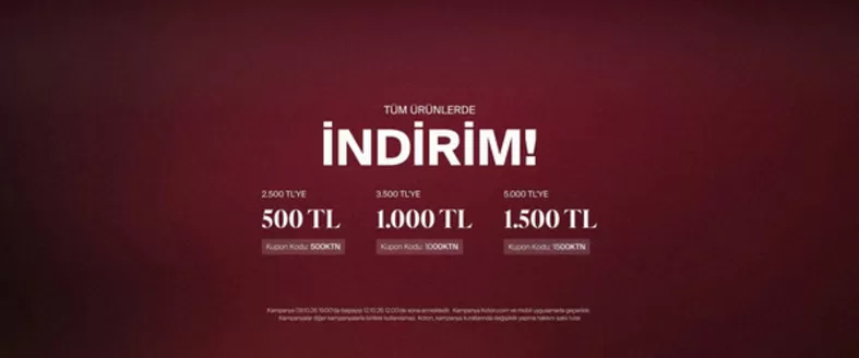 Koton kataloğu | Oferta | 2026-10-12T00:00:00.000Z - 2026-11-12T00:00:00.000Z