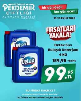 Pekdemir kataloğu | Sizin için özel teklifler | 2026-10-13T00:00:00.000Z - 2026-10-15T00:00:00.000Z