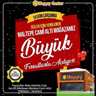 Happy Center kataloğu, Kasımlı | Müşterilerimiz için özel fırsatlar | 2026-10-14T00:00:00.000Z - 2026-10-14T00:00:00.000Z