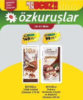 Özkuruşlar kataloğu, Doğubayazıt | Fırsat avcıları için teklifler | 2026-10-19T00:00:00.000Z - 2026-10-31T00:00:00.000Z