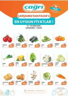 Çağrı Market kataloğu, Güllüce (Ağrı) | Müşterilerimiz için özel fırsatlar | 2026-10-21T00:00:00.000Z - 2026-10-25T00:00:00.000Z