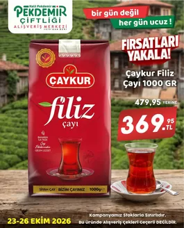 Pekdemir kataloğu, Aydınyayla | Geniş teklif yelpazesi | 2026-10-23T00:00:00.000Z - 2026-10-26T00:00:00.000Z