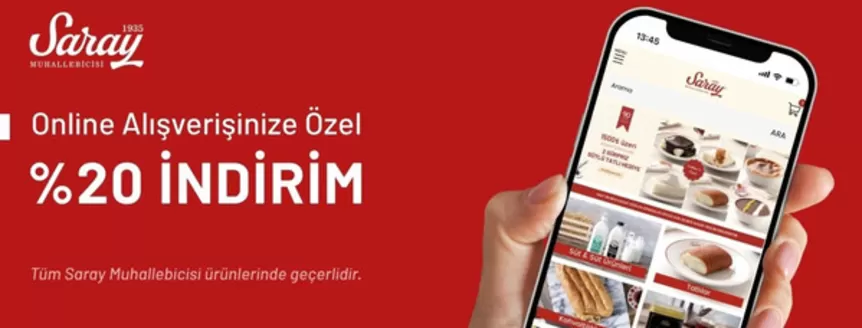 Saray Muhallebicisi kataloğu | 20% indirim | 2026-10-23T00:00:00.000Z - 2026-11-23T00:00:00.000Z