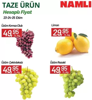 Namlı Hipermarketleri kataloğu, Hamzabey | Sizin için en iyi fırsatlarımız | 2026-10-23T00:00:00.000Z - 2026-10-25T00:00:00.000Z