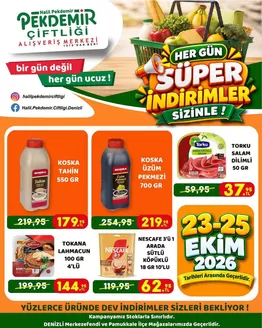 Pekdemir kataloğu | Sizin için en iyi tekliflerimiz | 2026-10-23T00:00:00.000Z - 2026-10-25T00:00:00.000Z