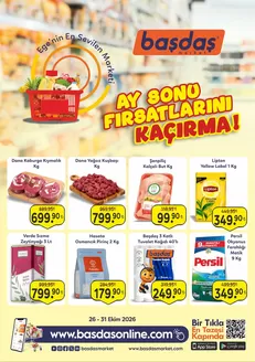 Başdaş Market kataloğu, Kurucuova (İzmir) | 26-31 Ekim Ay Sonu Fırsatlarını Kaçırma! | 2026-10-26T00:00:00.000Z - 2026-10-31T00:00:00.000Z