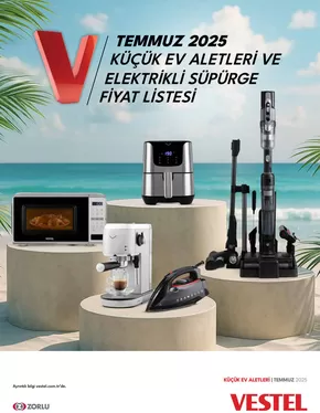 Vestel kataloğu, Afyonkarahisar | Küçük Ev Aletleri ve Süpürgeler | 2025-07-01T00:00:00.000Z - 2025-07-31T00:00:00.000Z
