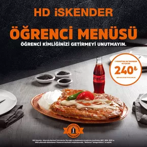 HD İSKENDER ÖĞLE MENÜ