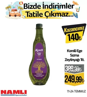 Namlı Hipermarketleri kataloğu, İstanbul | Geniş teklif yelpazesi | 2025-07-11T00:00:00.000Z - 2025-07-24T00:00:00.000Z
