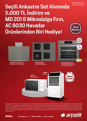 Arçelik kataloğu, Derinkuyu | Arcelik Ankastre Kataloğu | 2025-07-16T00:00:00.000Z - 2025-07-31T00:00:00.000Z
