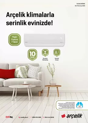 Arçelik kataloğu, Derinkuyu | Arçelik İklimlendirme Kataloğu | 2025-07-16T00:00:00.000Z - 2025-07-31T00:00:00.000Z
