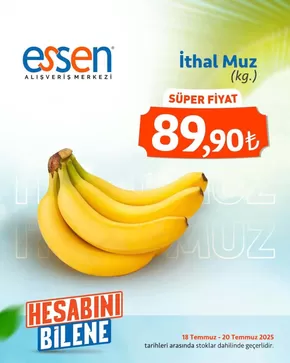 Essen AVM kataloğu, Serdivan | Sizin için en iyi fırsatlarımız | 2025-07-18T00:00:00.000Z - 2025-07-20T00:00:00.000Z