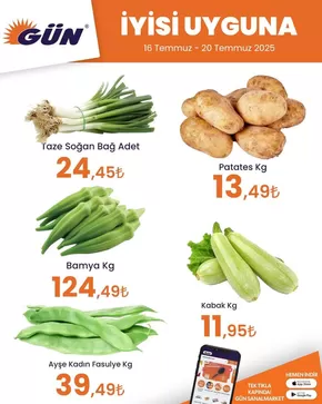 Gün Süpermarket kataloğu, Denizli (Denizli) | İndirimler ve kampanyalar | 2025-07-16T00:00:00.000Z - 2025-07-20T00:00:00.000Z