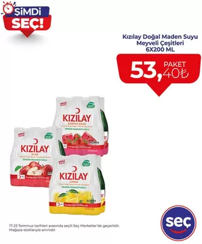 Seç Market kataloğu, İspir | Tüm müşteriler için en iyi fırsatlar | 2025-07-17T00:00:00.000Z - 2025-07-23T00:00:00.000Z