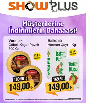 Show Market kataloğu, İzmir | Tüm müşteriler için harika teklif | 2025-07-21T00:00:00.000Z - 2025-07-27T00:00:00.000Z