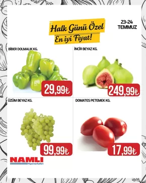 Namlı Hipermarketleri kataloğu, Beyoğlu | Cazip teklifleri keşfedin | 2025-07-23T00:00:00.000Z - 2025-07-24T00:00:00.000Z