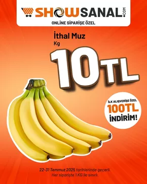 Show Market kataloğu | Sizin için en iyi tekliflerimiz | 2025-07-22T00:00:00.000Z - 2025-07-31T00:00:00.000Z
