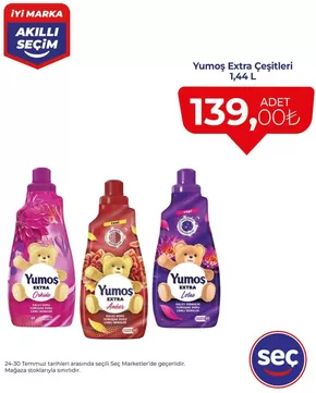 Seç Market kataloğu, Tekmen | Seçili ürünlerde harika indirimler | 2025-07-24T00:00:00.000Z - 2025-07-30T00:00:00.000Z