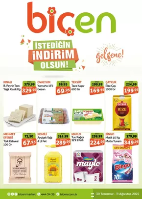 Biçen Market kataloğu, Sarıaydın | Biçen Market katalog | 2025-07-30T00:00:00.000Z - 2025-08-12T00:00:00.000Z
