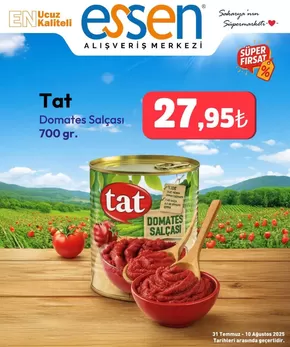 Essen AVM kataloğu, Karapınar (Sakarya) | Güncel fırsatlar ve teklifler | 2025-07-31T00:00:00.000Z - 2025-08-10T00:00:00.000Z
