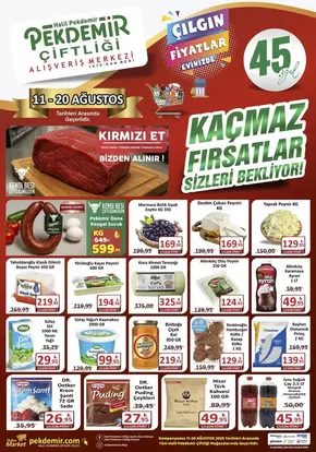 Pekdemir kataloğu, Germencik | Pekdemir katalog | 2025-08-11T00:00:00.000Z - 2025-08-20T00:00:00.000Z