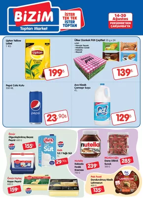Bizim Toptan kataloğu, Kepez | Bizim Toptan katalog | 2025-08-14T00:00:00.000Z - 2025-08-20T00:00:00.000Z