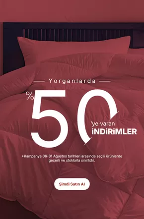 Yataş Bedding kataloğu, Bursa | Güncel özel kampanyalar | 2025-08-06T00:00:00.000Z - 2025-08-31T00:00:00.000Z