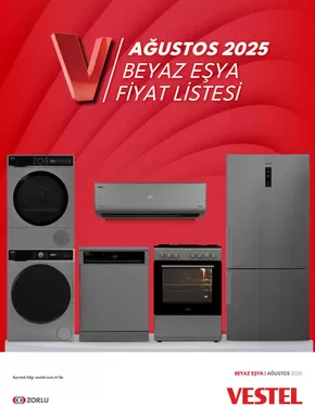 Vestel kataloğu, Artvin | Beyaz Eşyalar | 2025-08-01T00:00:00.000Z - 2025-08-31T00:00:00.000Z