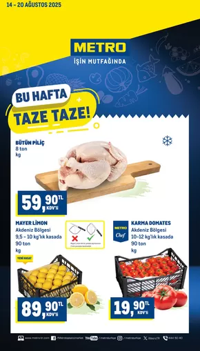 Metro kataloğu, Diyarbakır | Taze Ürünler | 2025-08-14T00:00:00.000Z - 2025-08-20T00:00:00.000Z