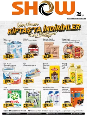 Show Market kataloğu | Tasarrufçular için en iyi teklifler | 2025-08-20T00:00:00.000Z - 2025-08-28T00:00:00.000Z