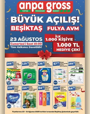 Anpa Gross kataloğu, İstanbul | En iyi fırsatlar ve indirimler | 2025-08-23T00:00:00.000Z - 2025-08-31T00:00:00.000Z