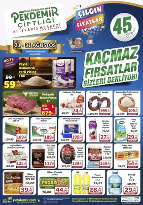 Pekdemir kataloğu, Merkez (Tokat) | Cazip teklifleri keşfedin | 2025-08-21T00:00:00.000Z - 2025-08-31T00:00:00.000Z