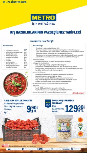 Metro kataloğu, İstanbul | Domatesle Kışa Hazırlık | 2025-08-21T00:00:00.000Z - 2025-08-27T00:00:00.000Z