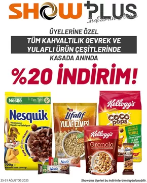 Show Market kataloğu, Beyoğlu | Sizin için en iyi fırsatlarımız | 2025-08-25T00:00:00.000Z - 2025-08-31T00:00:00.000Z