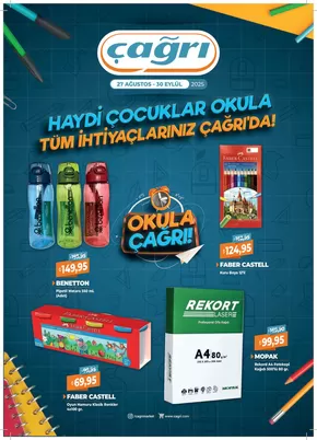 Çağrı Market kataloğu | Tüm müşteriler için harika teklif | 2025-08-27T00:00:00.000Z - 2025-09-30T00:00:00.000Z