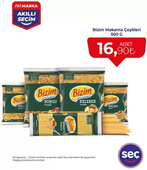 Seç Market kataloğu, Selçuk | İndirimler ve kampanyalar | 2025-08-28T00:00:00.000Z - 2025-09-03T00:00:00.000Z
