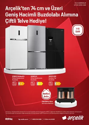 Arçelik kataloğu | Arçelik Genel Kataloğu | 2025-09-01T00:00:00.000Z - 2025-09-15T00:00:00.000Z
