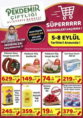 Pekdemir kataloğu, Merkez (Tokat) | Özel fırsatlar | 2025-09-05T00:00:00.000Z - 2025-09-19T00:00:00.000Z