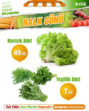 Barış Gross Market kataloğu | Şimdi fırsatlarımızla tasarruf edin | 2025-09-11T00:00:00.000Z - 2025-09-25T00:00:00.000Z