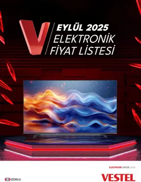 Vestel kataloğu | Tüketici Elektroniği | 2025-09-11T00:00:00.000Z - 2025-09-25T00:00:00.000Z