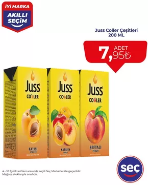 Seç Market kataloğu, Suluova | Özel fırsatlar | 2025-09-11T00:00:00.000Z - 2025-09-25T00:00:00.000Z