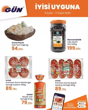 Gün Süpermarket kataloğu | En iyi fırsatlar ve indirimler | 2025-09-12T00:00:00.000Z - 2025-09-26T00:00:00.000Z