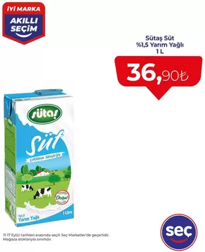 Seç Market kataloğu, Terme | Sizin için en iyi fırsatlarımız | 2025-09-13T00:00:00.000Z - 2025-09-27T00:00:00.000Z